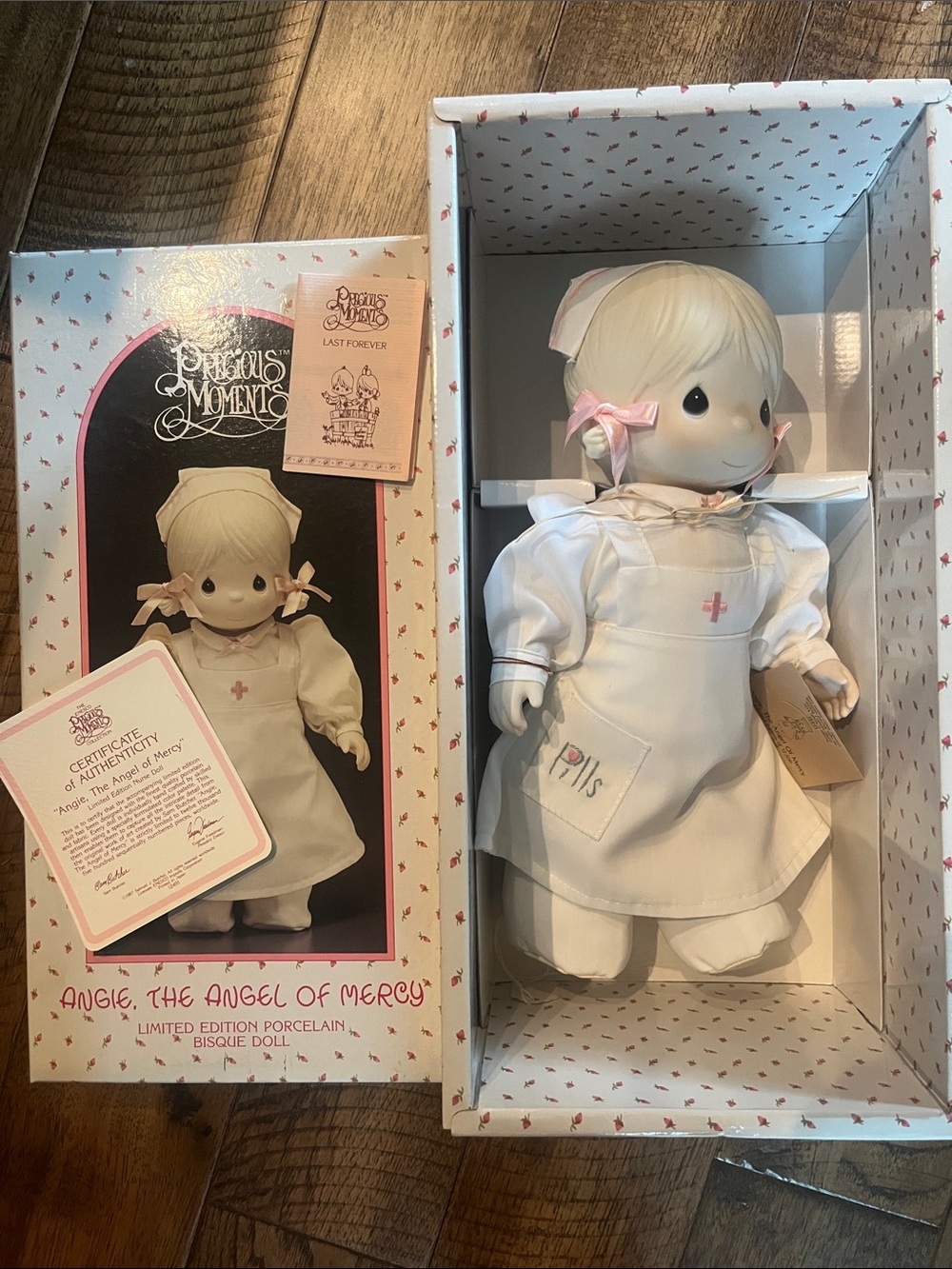 Vintage “Angie the Angel of Mercy” Precious Moments Porcelain doll